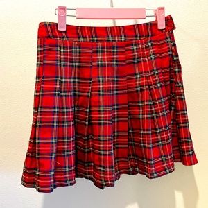 RSQ M Plaid Pleated Mini Skirt, Super Cute. Medium - Festival Wear! Made in USA